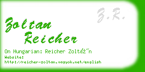 zoltan reicher business card